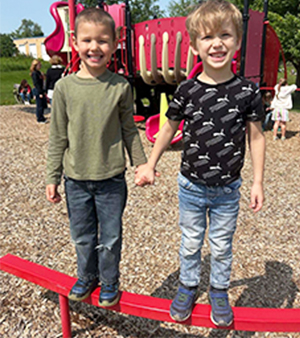 students at recess