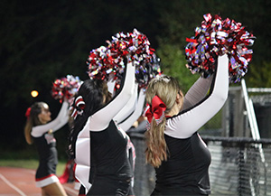 Cheerleaders at a game