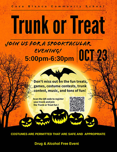 Trunk or Treat flyer