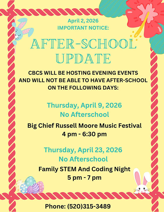 After-School Update flyer