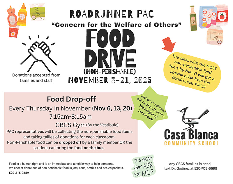 Food Drive flyer