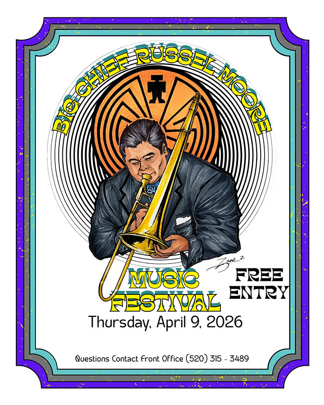 Big Chief Russel Moore Music Festival flyer