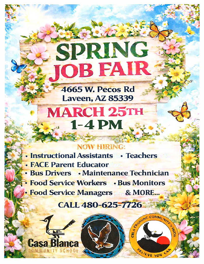 Spring Job Fair flyer