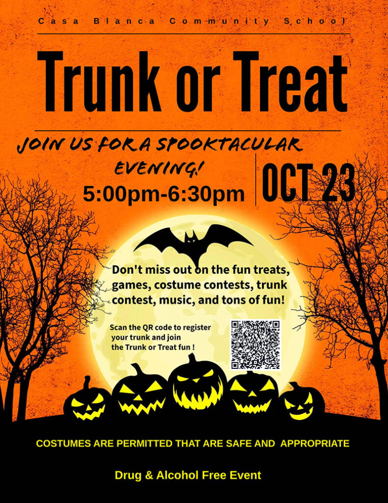 Trunk or Treat flyer
