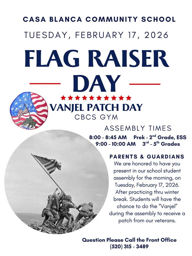 Flag Raiser Day flyer