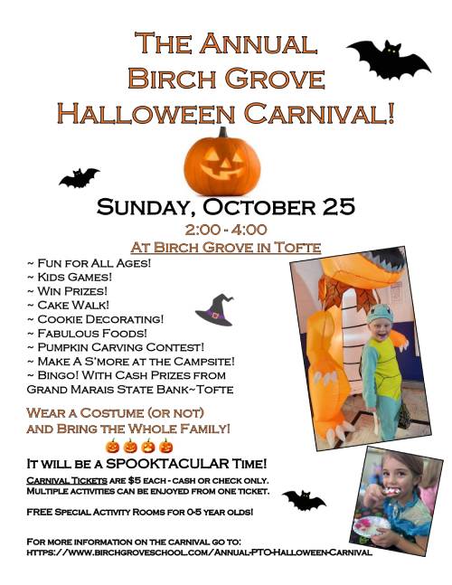 PTO 2026 Halloween Carnival Flyer