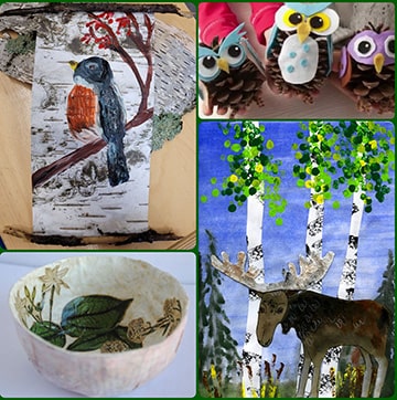 Art pieces by Birch Buddies