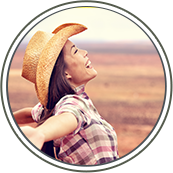 woman taking in the fresh air