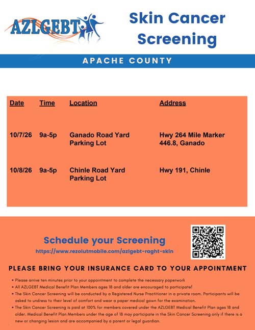 Skin Cancer Screenings flyer