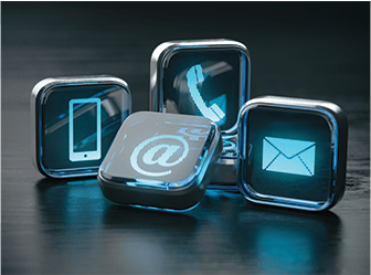 Collection of communication icons