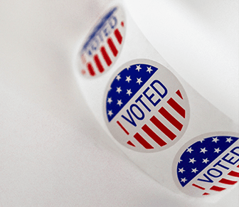 I Voted sticker roll