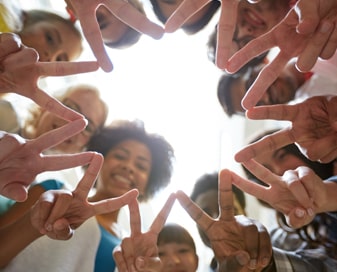 Group of students in a circle