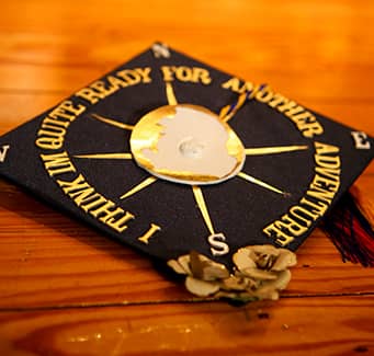 Decorated graduation cap