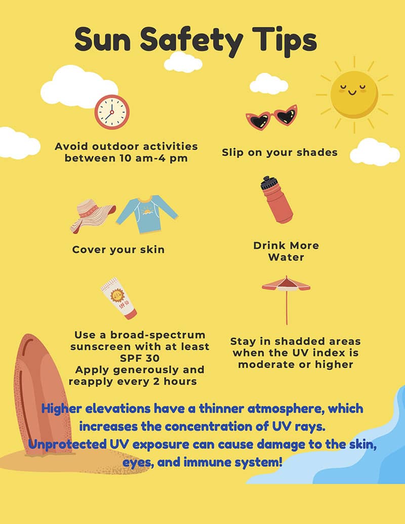 Sun Safety Tips flyer
