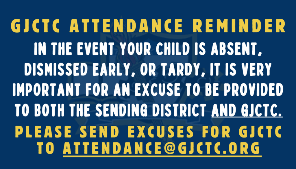GJCTC Attendance Reminder flyer