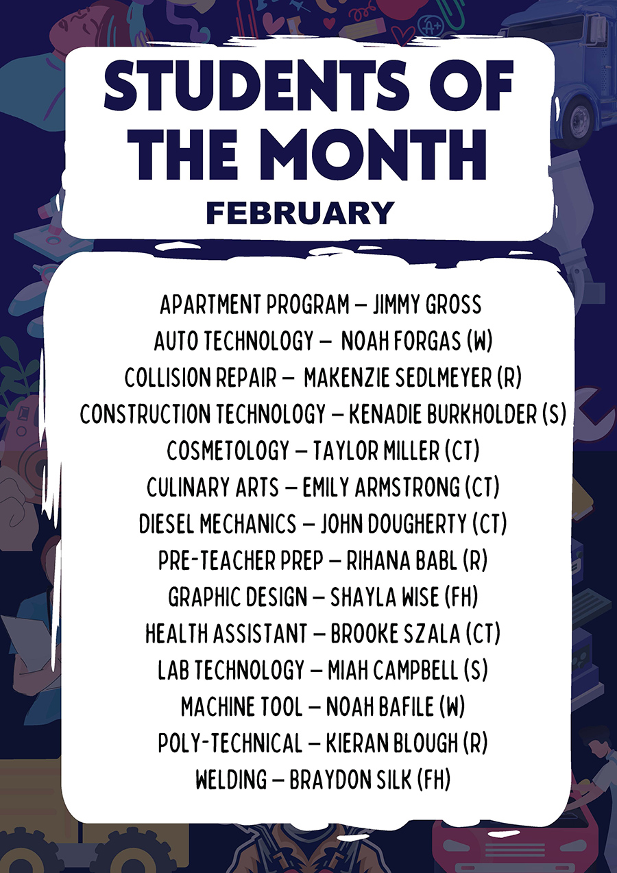 Students of the Month for February