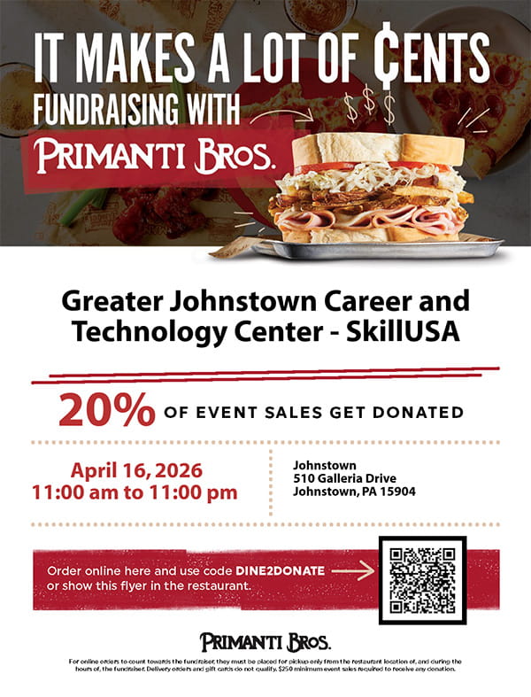 Primanti Bros. Fundraising Flyer