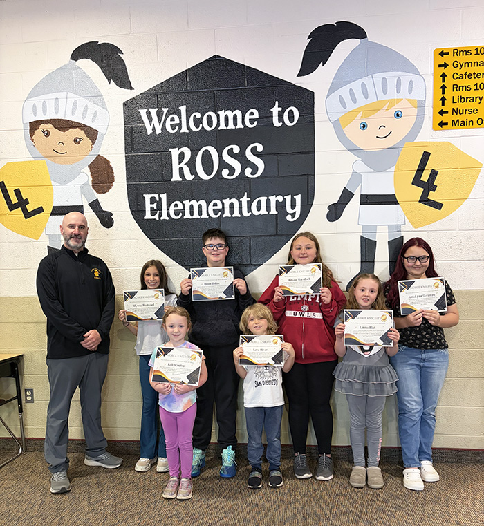Group of happy students representing Noble Knights for April 2026