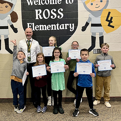 kids with certificates