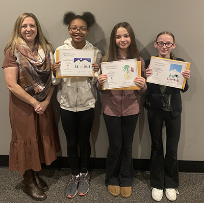 Ross students with awards