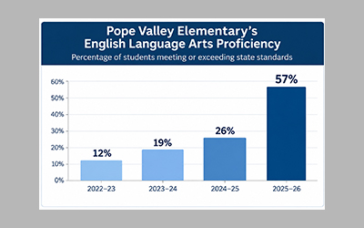 Pope Valley Elementary Celebrates Outstanding Academic Gains