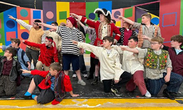 Drama class performing