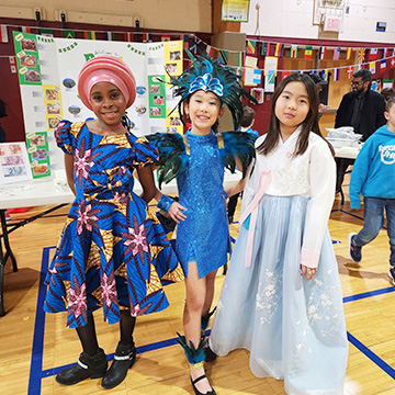Students at Parkway Multicultural Night
