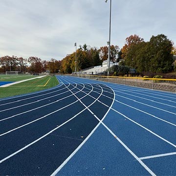 View of the running track field