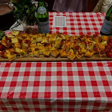 Close up of food on a table