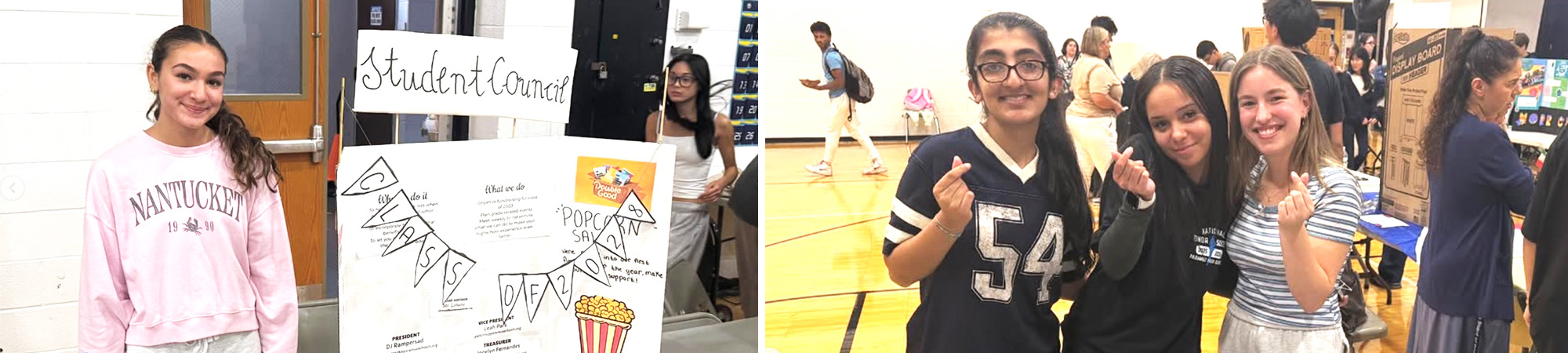 Photo collage of happy students representing various clubs on campus