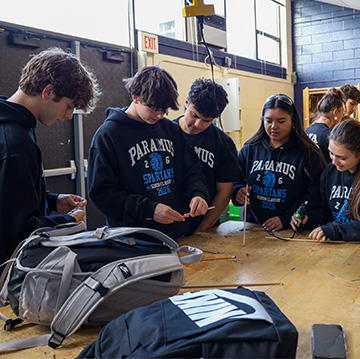 Students hosting a Trunk or Treat table