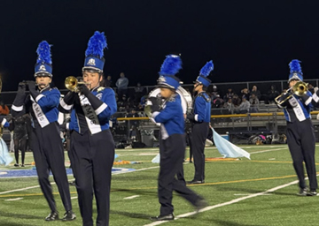 Marching band on the field