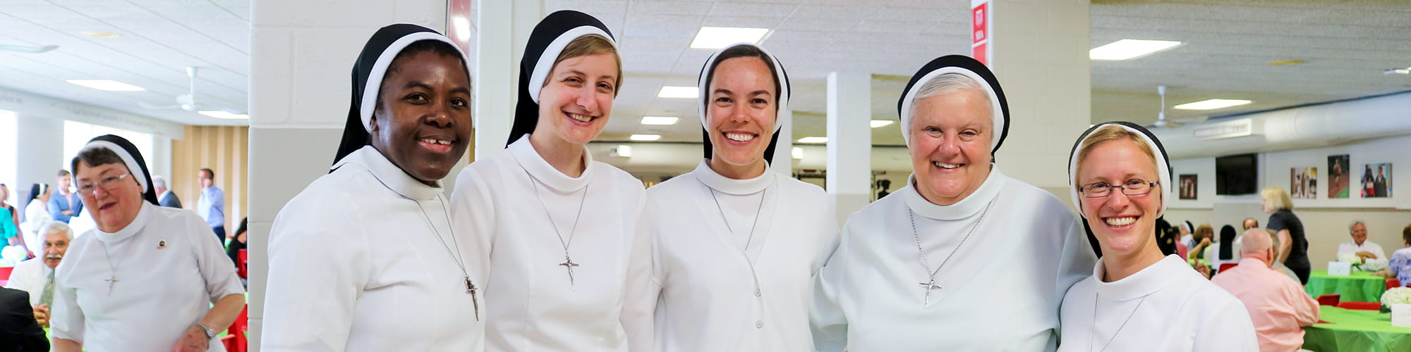Sisters standing together at Jubliee