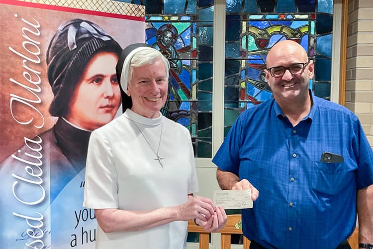 Knights of Columbus Support Incoming Postulant