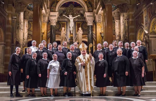 Group of sisters at the Cathedral of St. Joseph in Hartford, CT