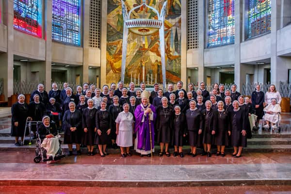 Group of sisters at Cathedral of the Most Holy Trinity in Waterford, Ireland