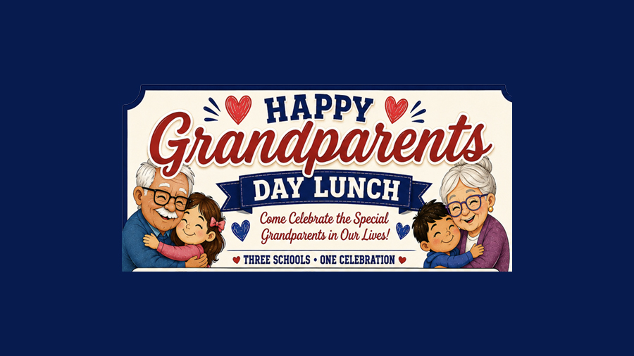 Happy Grandparents Day Lunch - come celebrate the special grandparents in our lives! Three schools, one celebration