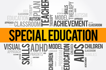 Special Education word collage