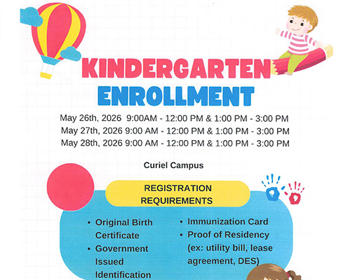 Kindergarten Enrollment Flyer