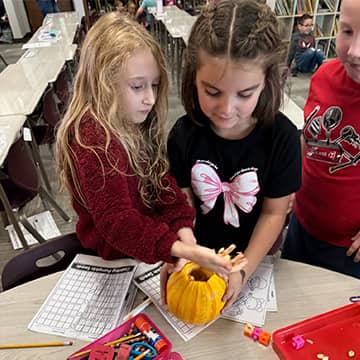 Students crafting together