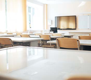 Empty classroom