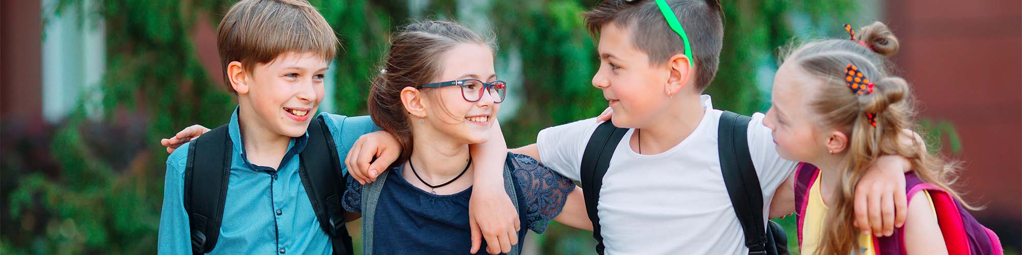Students walking together