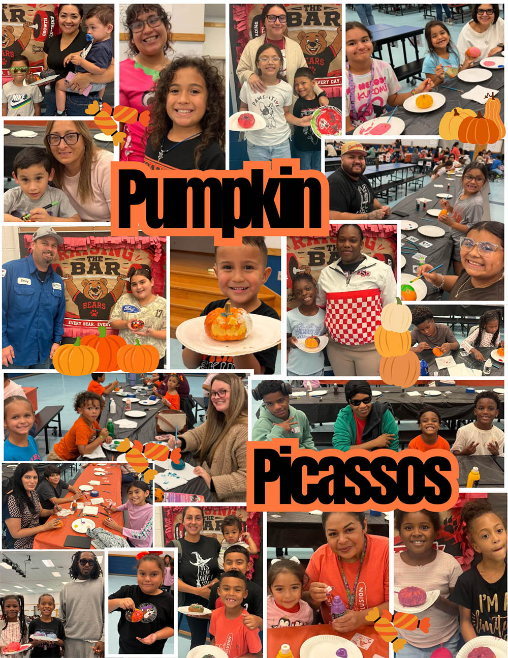 Pumpkin Picassos photo collage