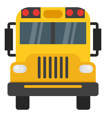 Drawing of a school bus