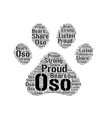 Proud Bear Oso paw print