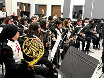 Band team practicing