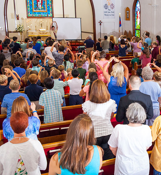 Congregation in the Chapel