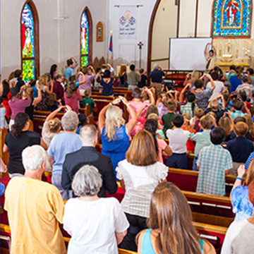 Students and families in the Sanctuary