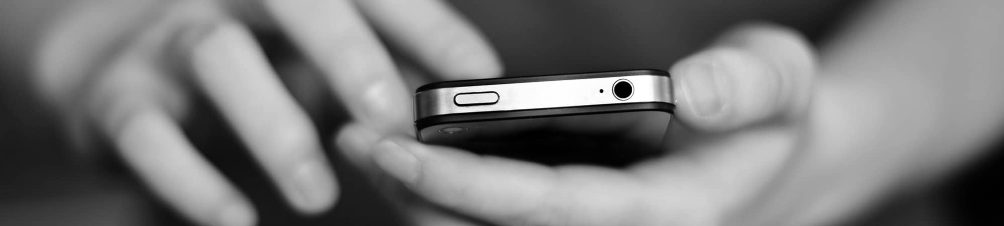 A person holding a cell phone