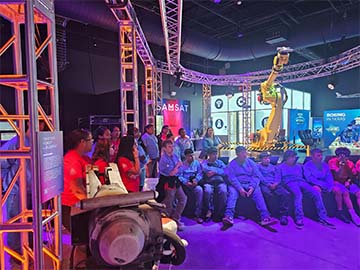 Students at an convention